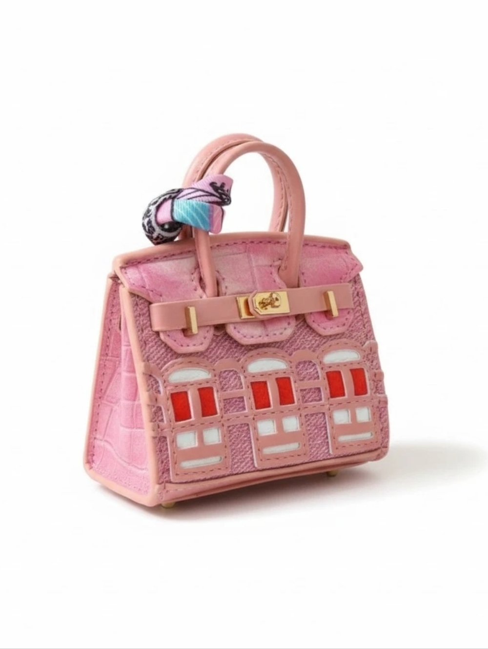 Bag Charm AirPods Case - Pink